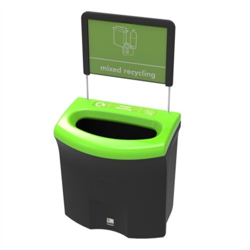 Mini Meridian Open Top Recycling Bin - 87 Litre