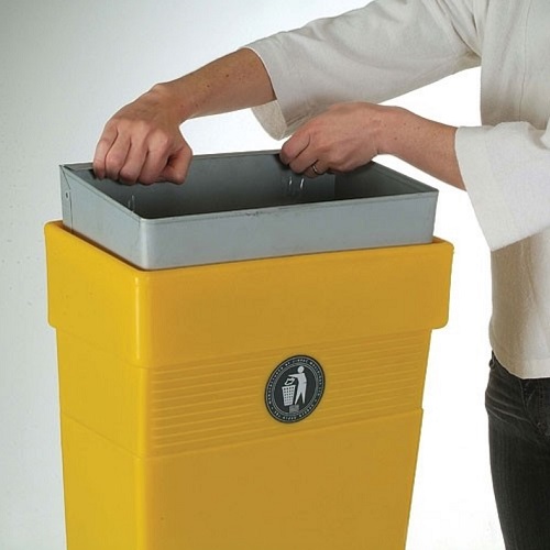 Regent Post or Wall Mountable Litter Bin - 30 Litre