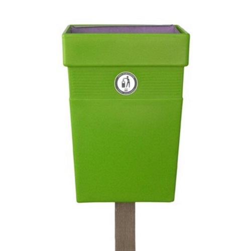 Regent Post or Wall Mountable Litter Bin - 30 Litre