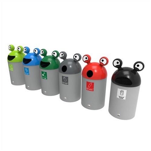 SpaceBuddy Alien Recycling Bin - 84 Litre