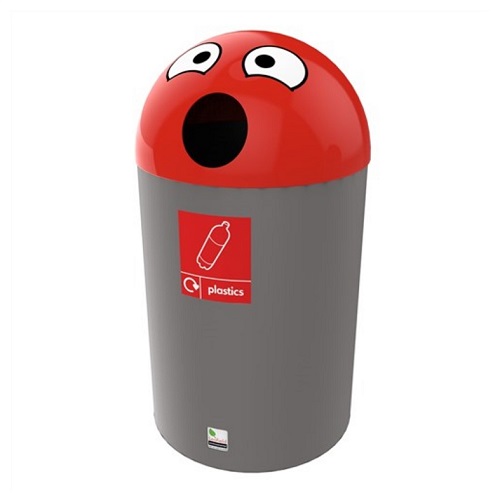 Buddy Recycling Bin - 84 Litre - red