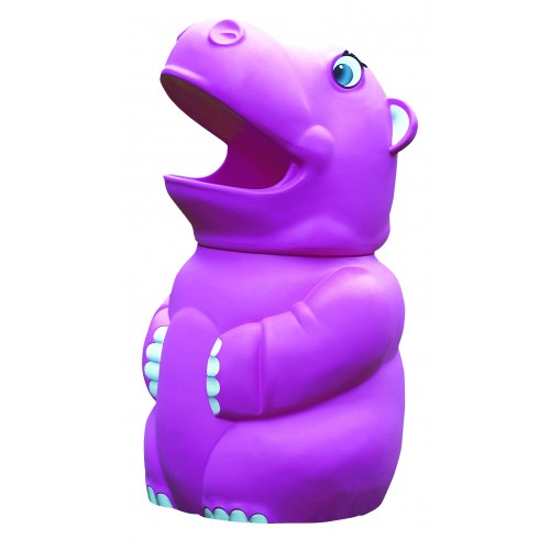 Hippo Litter Bin - 70 Litre - Purple