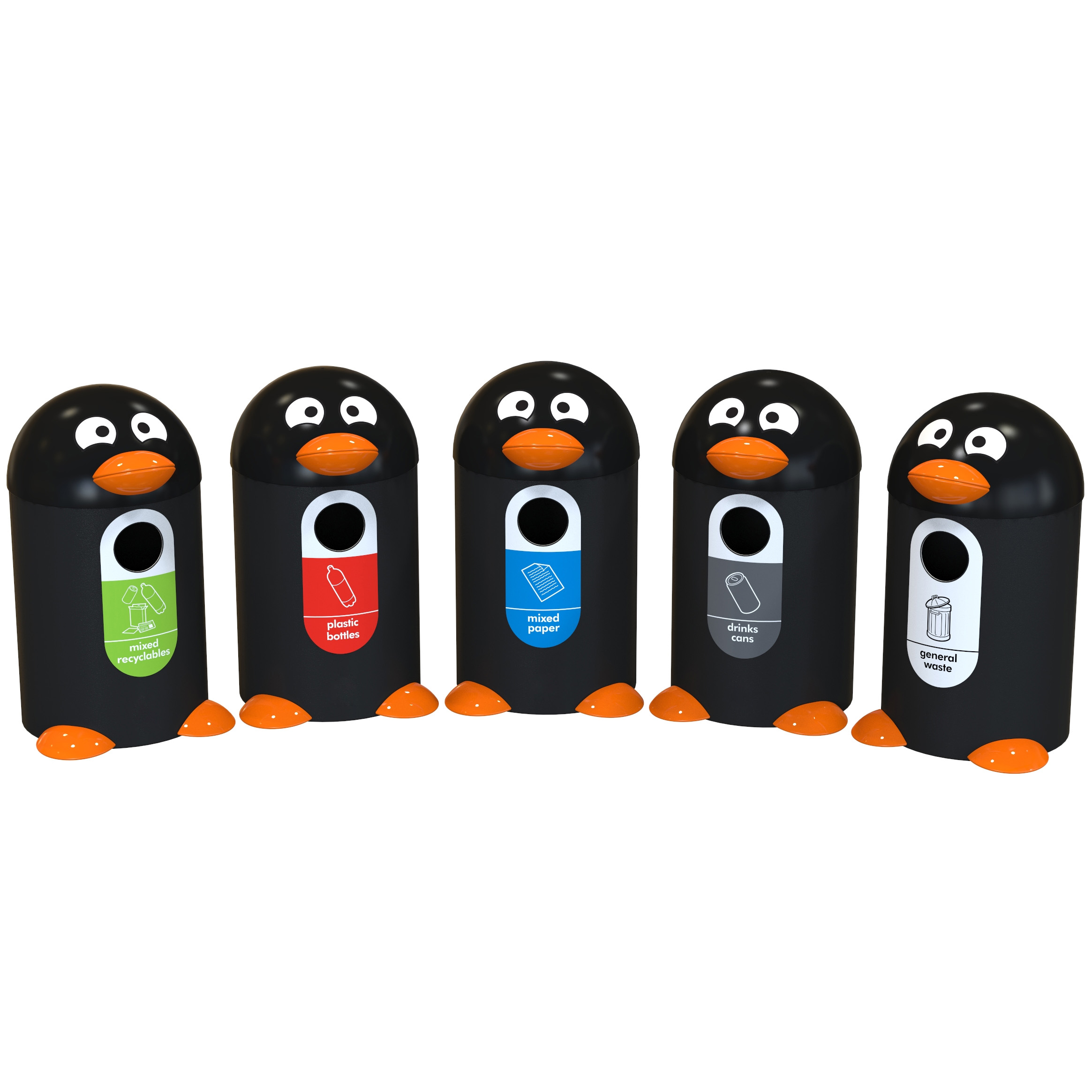 Penguin Buddy Recycling Bin - 55 Litre
