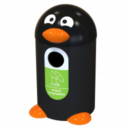 Penguin Buddy Recycling Bin - 55 Litre - mixed recyclables