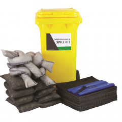 120 Litre Sustainable Maintenance Spill Kit - Two Wheeled Bin
