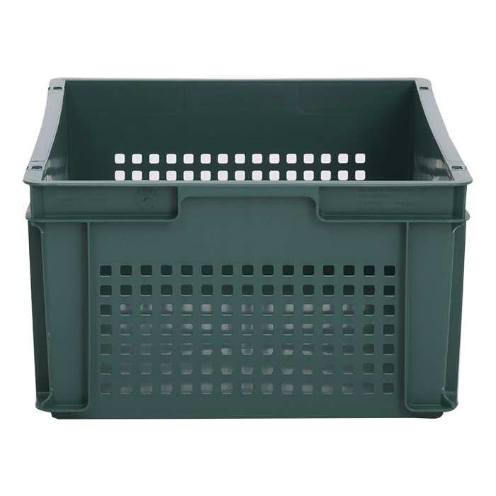 44L Euro Stacking Container - Perforated Sides & Solid Base - 600 x 400 x 220mm