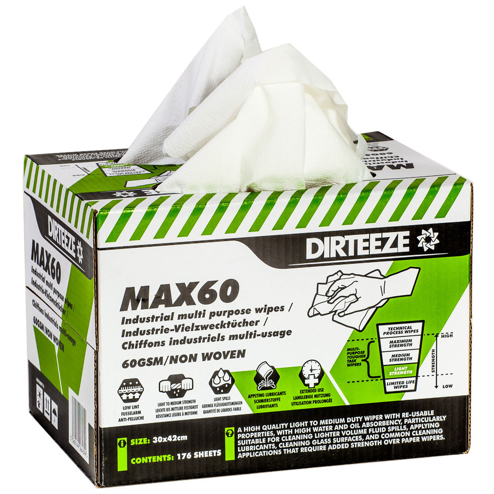 Dirteeze Max60 Industrial Multi Purpose Wipes