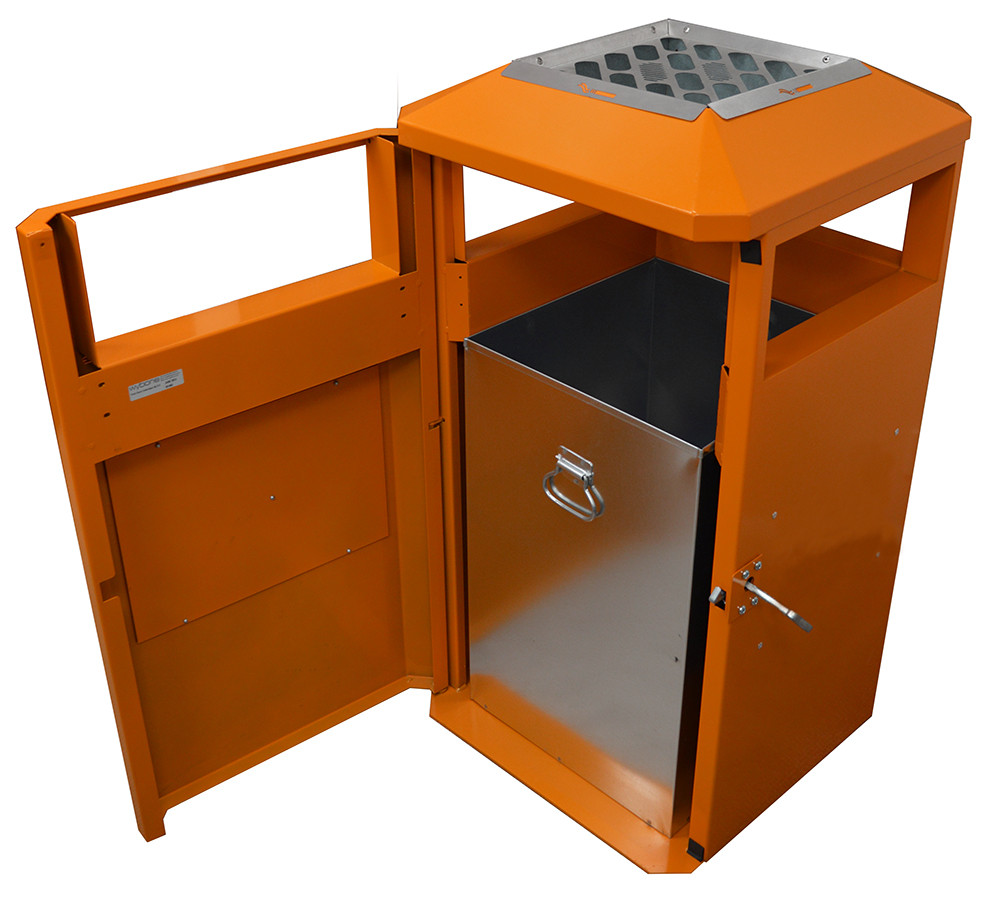 Middlesbrough Steel Litter Bin - 112 Litre