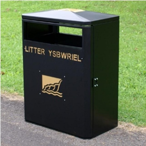 Middlesbrough Steel Litter Bin - 160 Litre