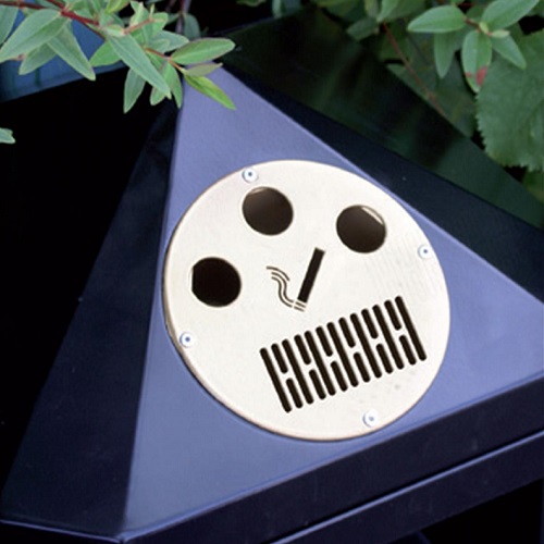 Middlesbrough Post Mountable Steel Litter Bin - 70 Litre Capacity