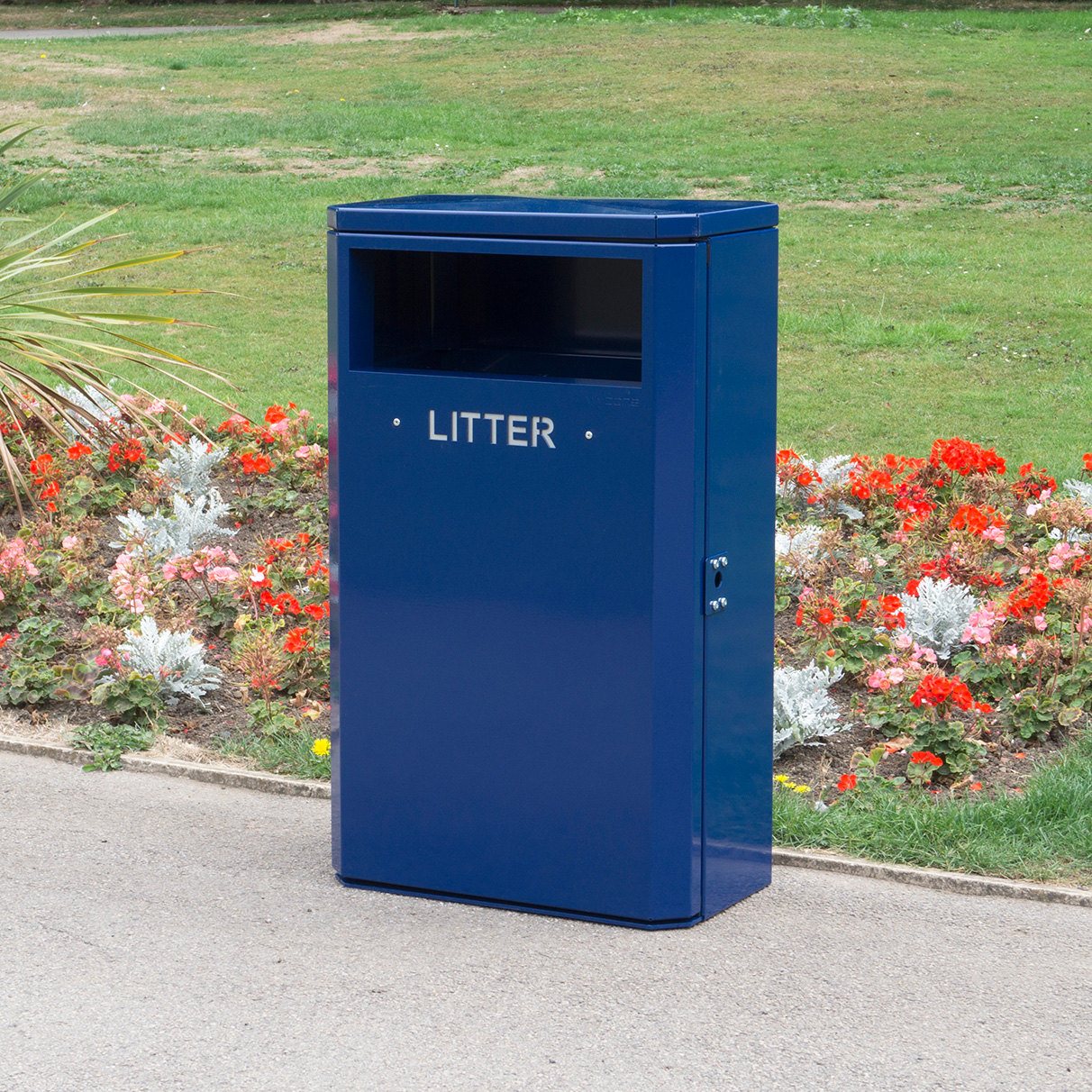 Middlesbrough Steel Litter Bin - 90 Litre