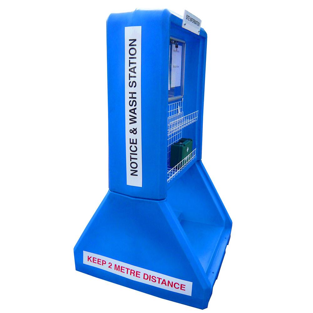 Hand Sanitiser and PPE Mobile Safety Station