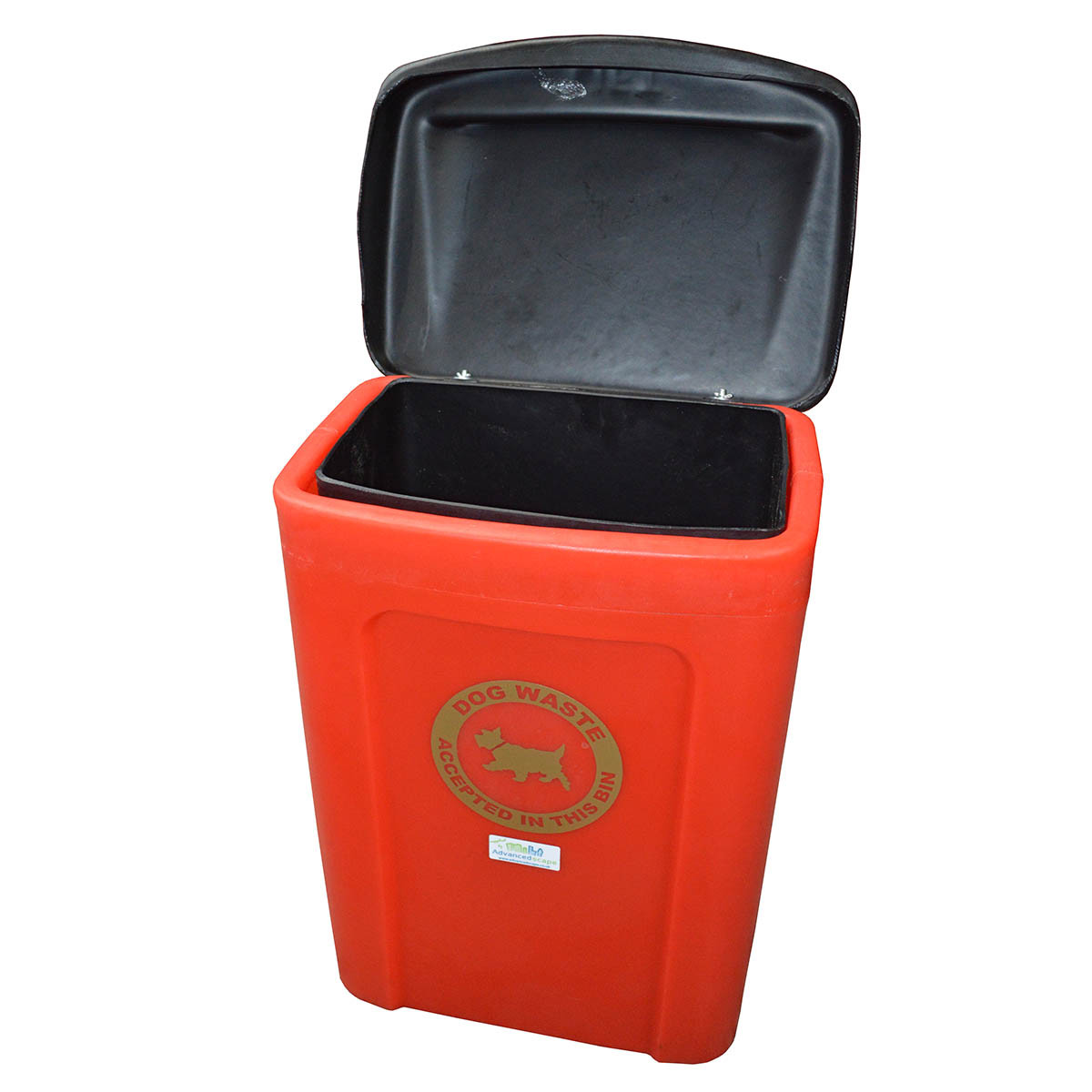 Apollo Dog Waste Bin - opened angled