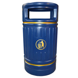 Centurion Litter Bin - 100 Litre Capacity - blue