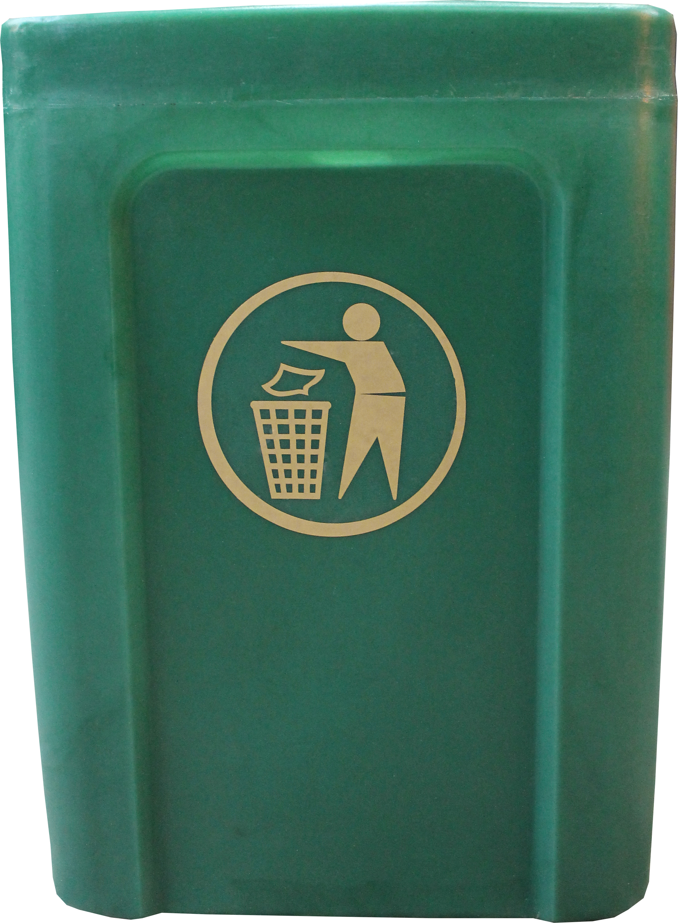 Titus Open Top Waste Bin - 25 Litre - front view