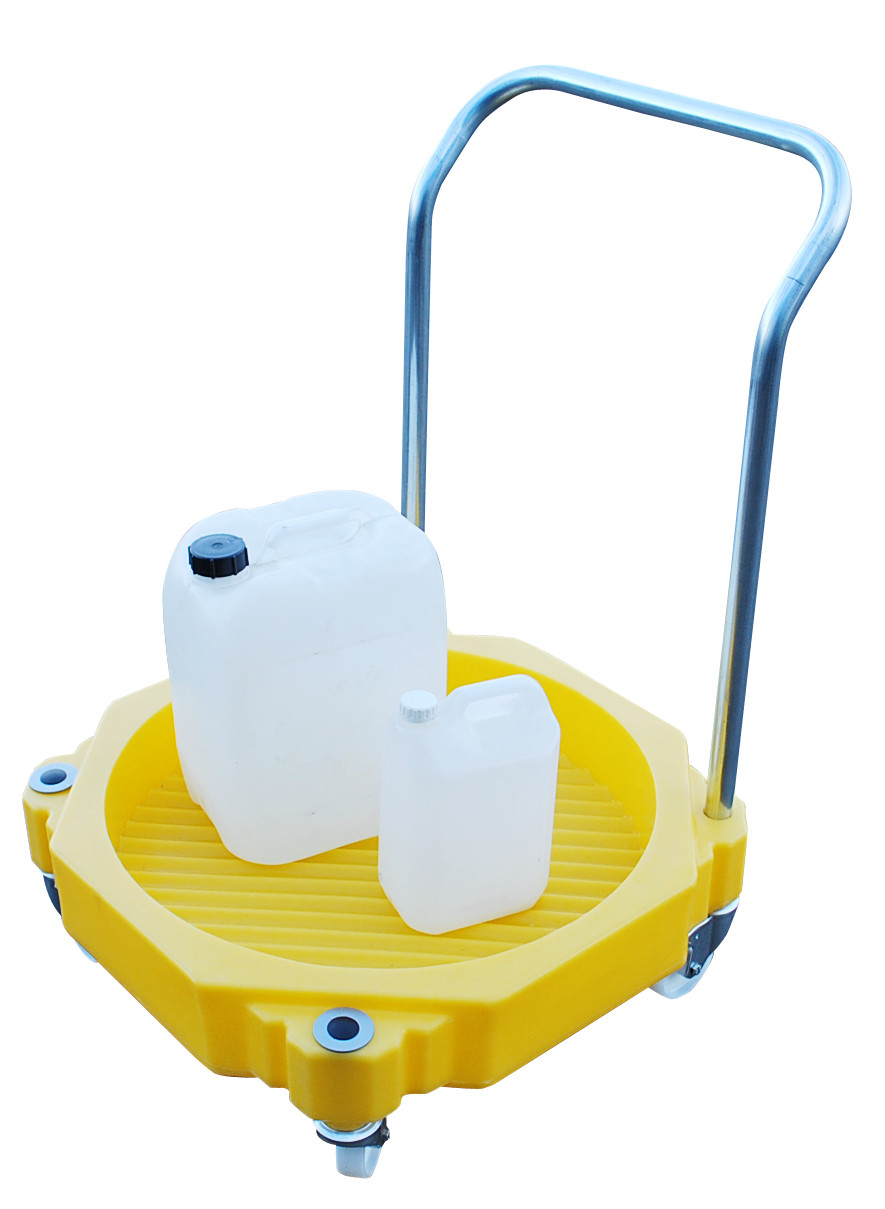 4 Wheeled Bunded Drum Dolly with Handle - 30 Litre 