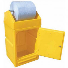 Lockable Absorbent Storage Cabinet with Roll Holder