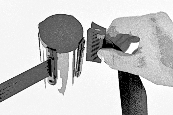 QueuePro 300 Twin Retractable Belt Barrier - 4.9m Belts