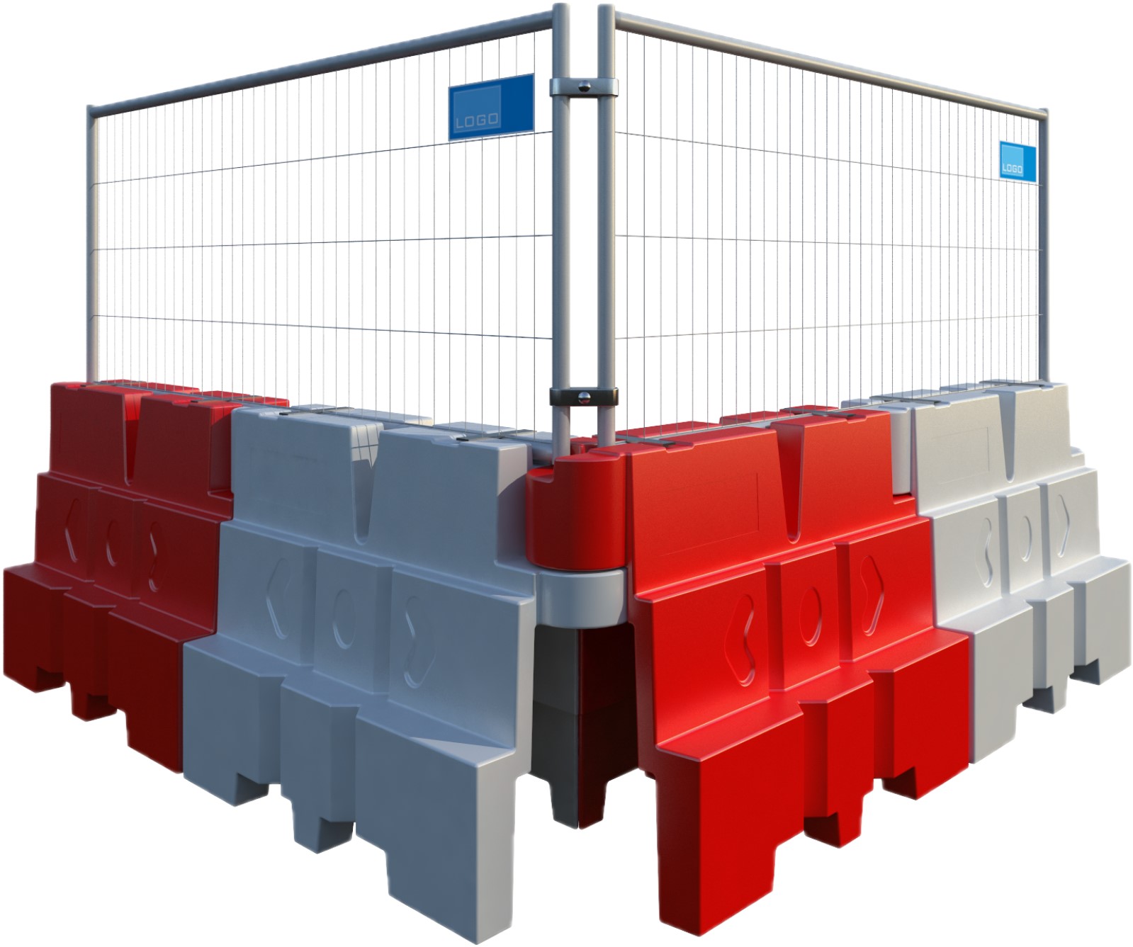 Pyramid Traffic Barrier - 1 Metre - 800mm High