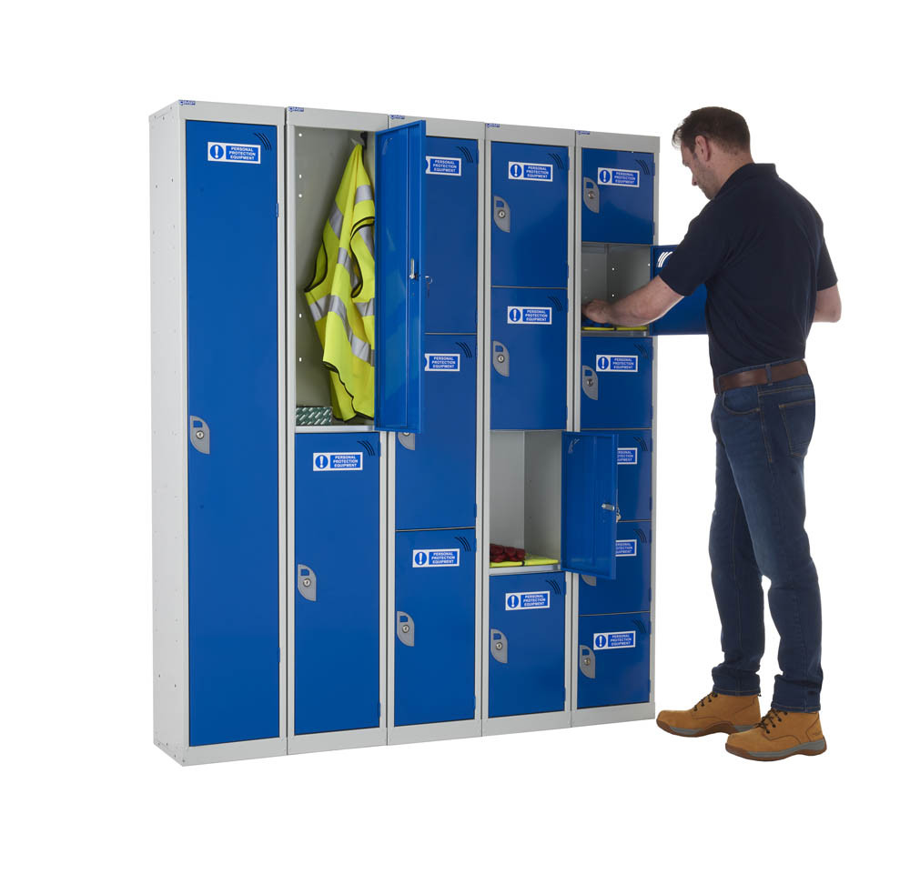 PPE Locker - 3 Door- Cam Lock