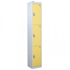 Metal Storage Locker - 3 Doors - Cam Lock