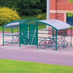 Compound Cycle Shelter - green lifestyle