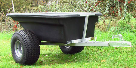 Plastic Bodied Trailer with Wide Profile Wheels