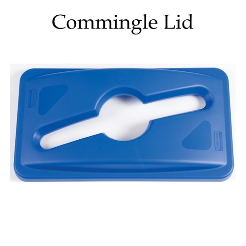 Slim Jim Recycling Bin - 60 Litre - Commingle Lid