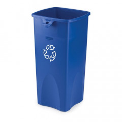 Untouchable Square Recycling Bin - 85 Litre - blue
