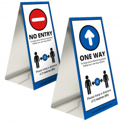 Double-Sided Directional A Board - Office & Premises