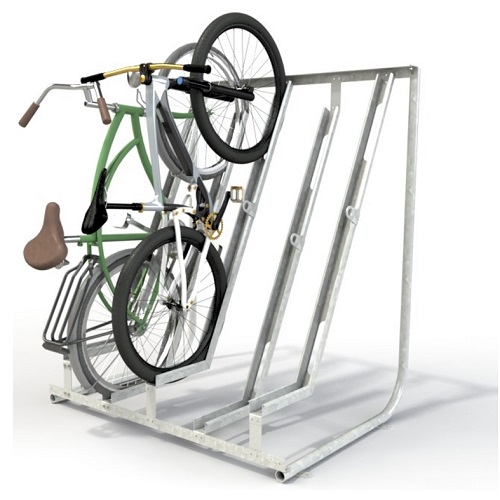 Semi vertical bike discount rack