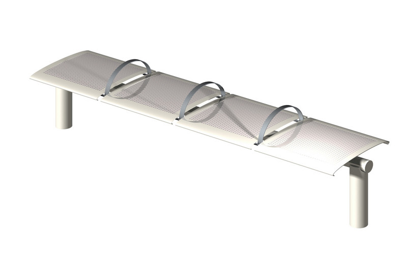 The Metro Stainless Steel Bench 