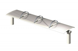 The Metro Stainless Steel Bench