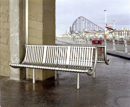 The Promenade Stainless Steel Seat - lifestyle