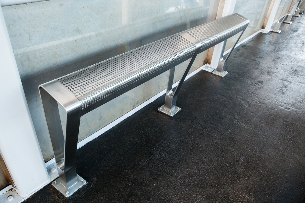 The Stand-up Stainless Steel Perch Bench