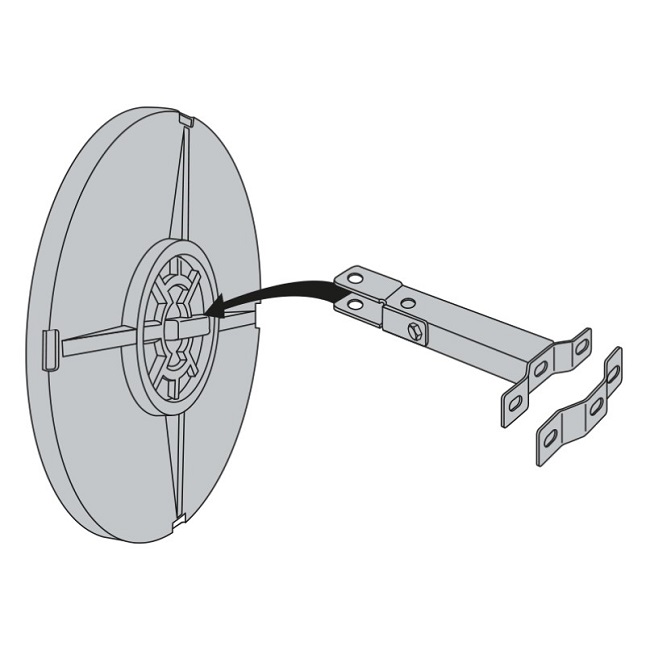 1000mm Diameter Stainless Steel Traffic Mirror with Red & White Frame