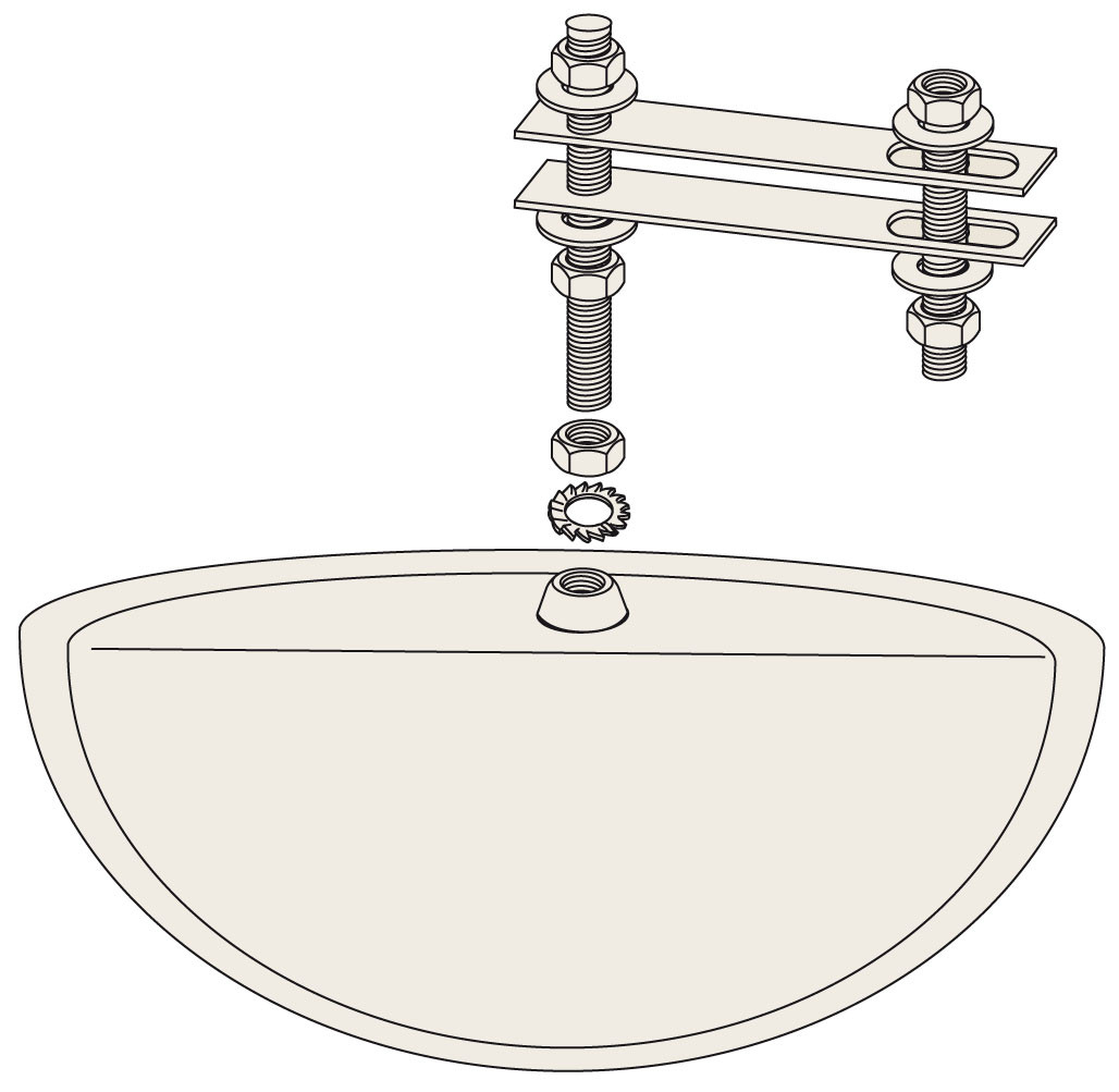 288 x 68 x 151mm P.A.S Forklift Truck Rear View Safety Mirror