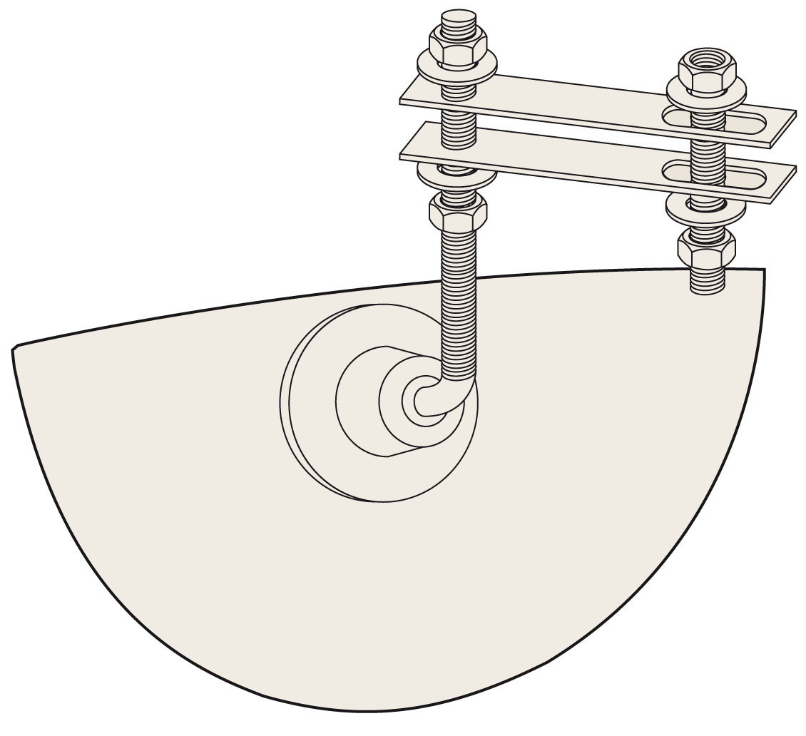 258 x 39 x 128mm Polymir Forklift Truck Safety Mirror