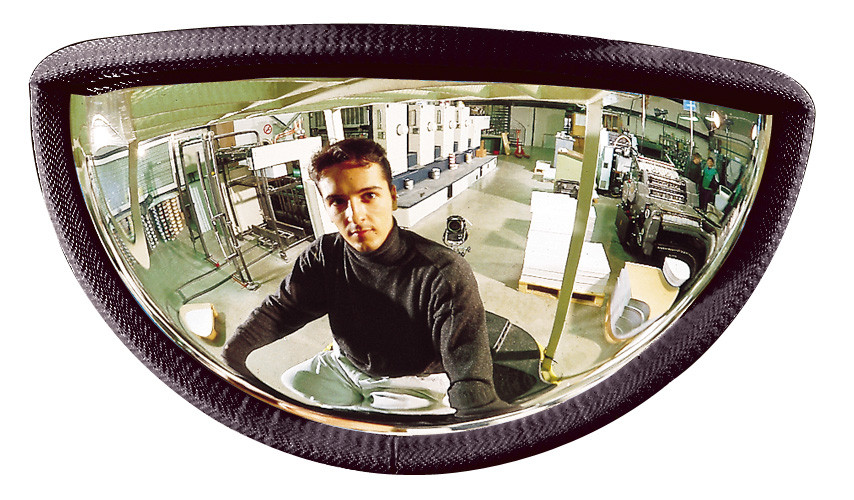258 x 39 x 128mm Polymir Forklift Truck Safety Mirror