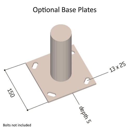 Galvanised Steel Pole Protector