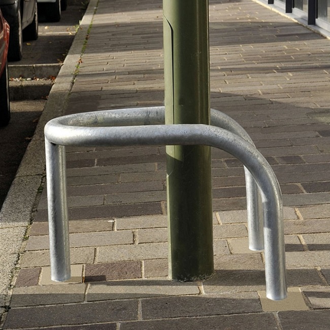 Galvanised Steel Pole Protector