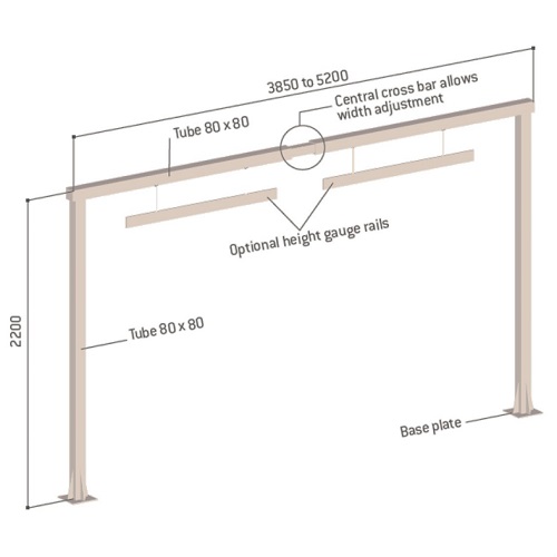 Adjustable Vehicle Height and Width Restrictor