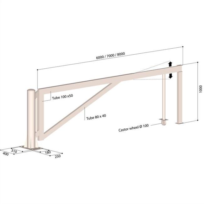 Extra Wide Swivel Barrier - Choice of Length