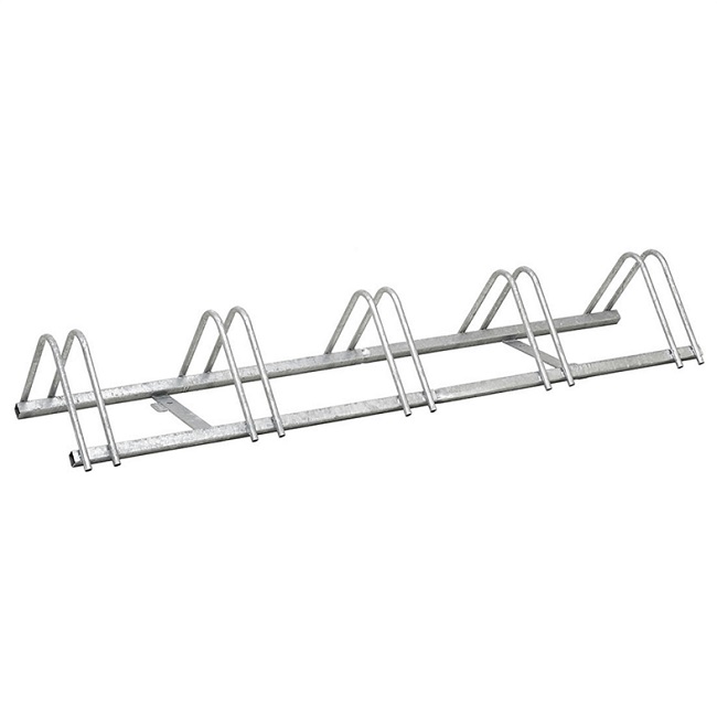 5 Slot Bike Rack 5 Space Galvanised Cycle Rack - Kingfisher Direct Ltd