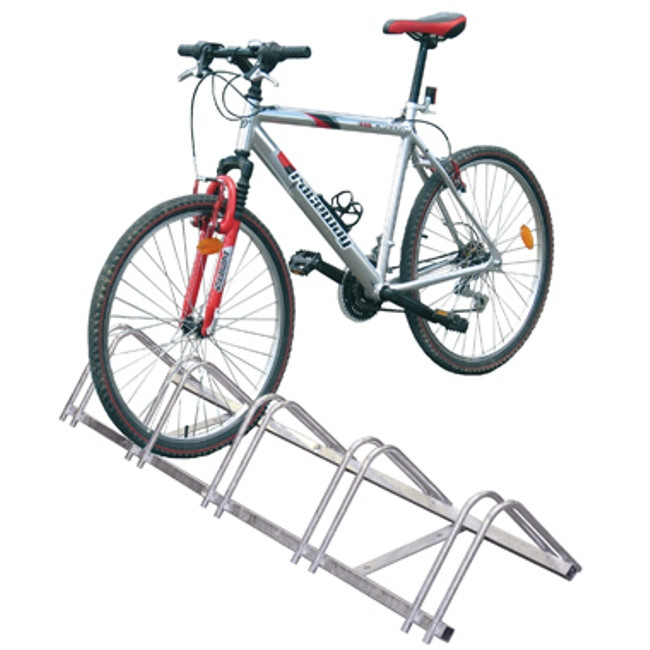 5 Slot Bike Rack 5 Space Galvanised Cycle Rack - Kingfisher Direct Ltd