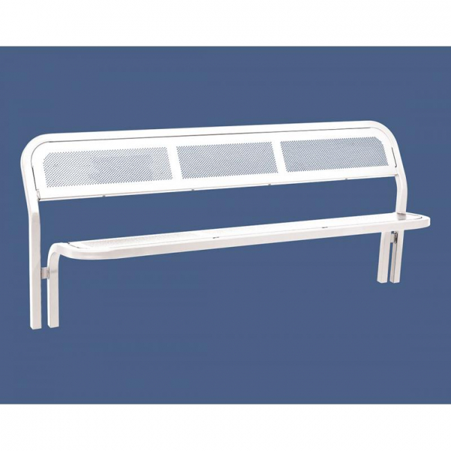 Conviviale Steel Bench with Backrest