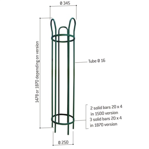 250mm Steel Tree Guard
