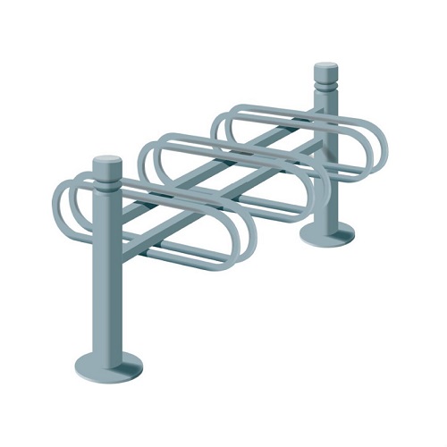 Modular Decorative 3 Space Cycle Rack