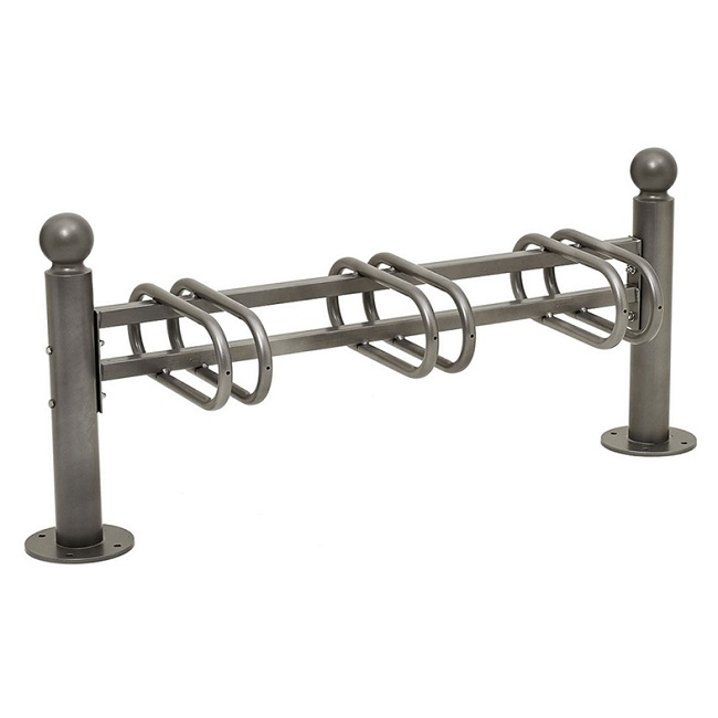 Modular Decorative 3 Space Cycle Rack - Kingfisher Direct Ltd