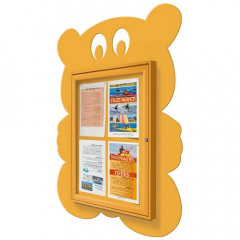 School Fun Teddy Bear Poster Case - 4x A4